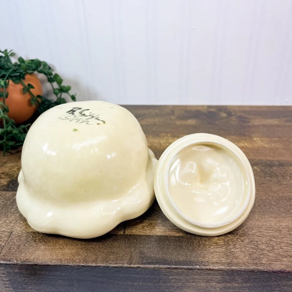 Ceramic Vegetable Sugar Bowl: Kitschy Food Serving Dish